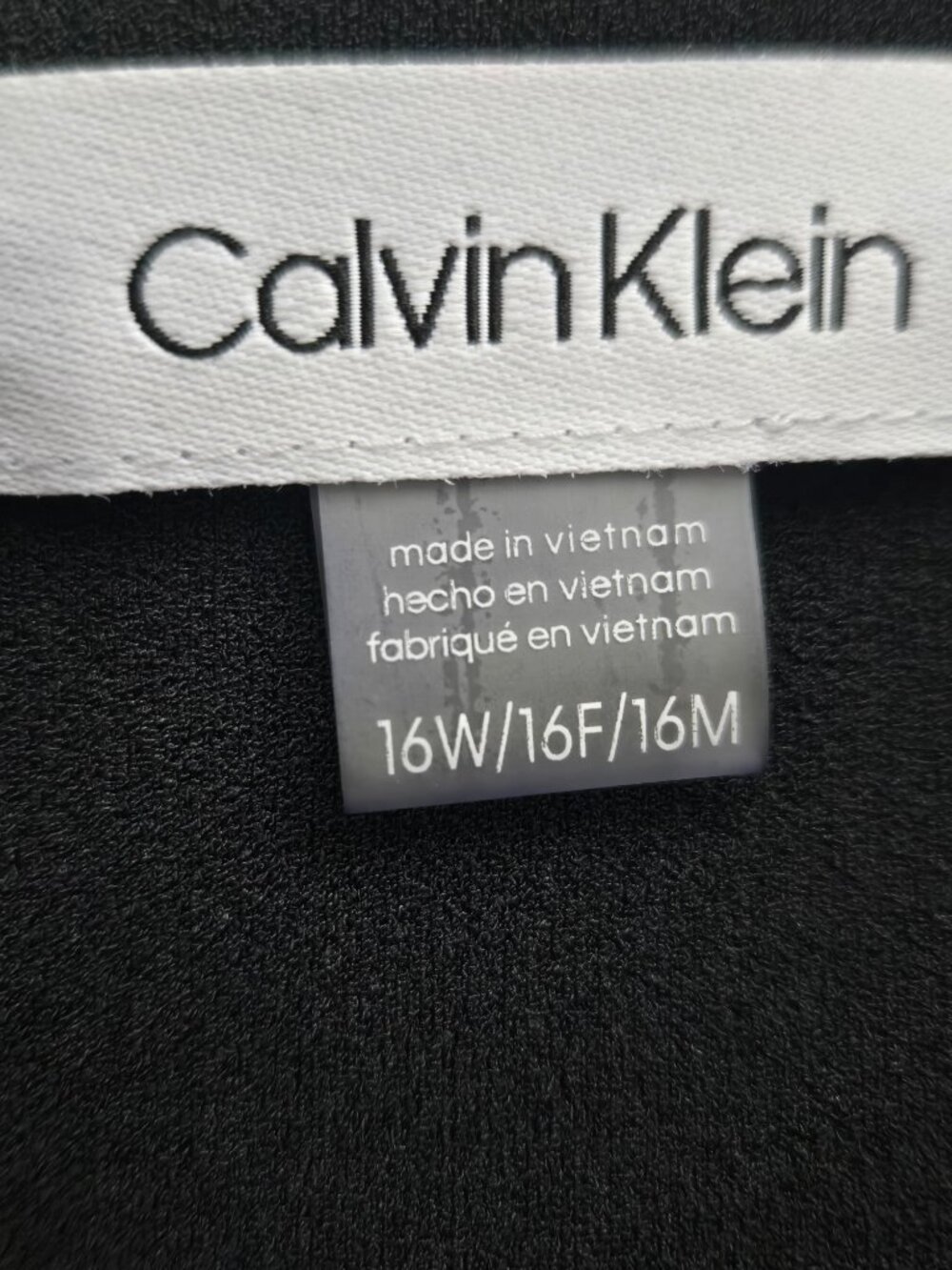 NWT Calvin Klein Black Dress - 16W - Picture 2 of 10